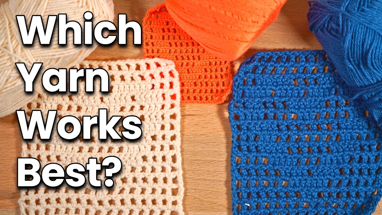 #294 Which Yarn is Better? Picking the Right Yarn Color for Filet Crochet / How to Filet Crochet