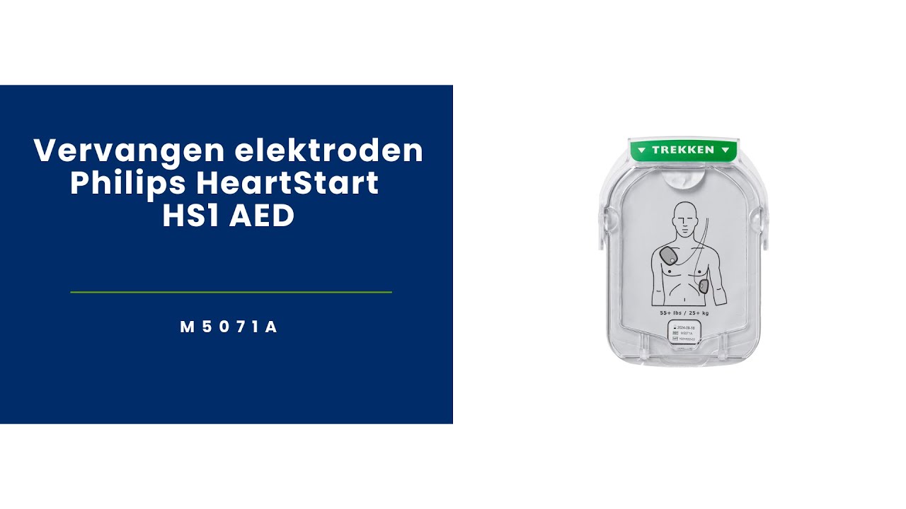 Vervangen elektroden Philips HeartStart HS1 AED