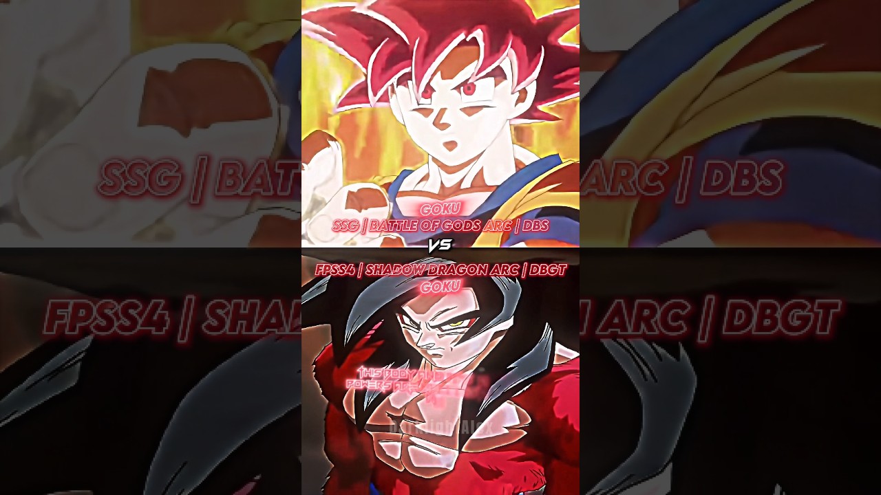 SSG Goku Vs SS4 Goku | #shorts