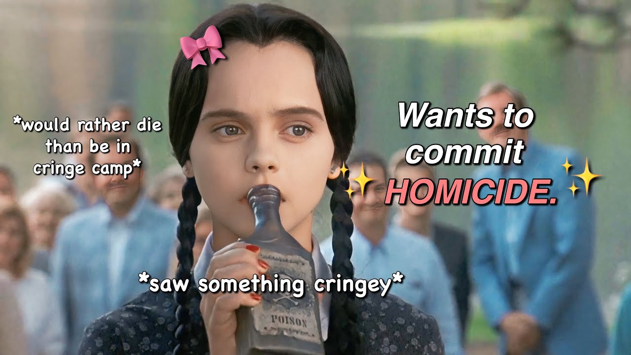 Wednesday Addams being a MOOD for like 6 minutes straight