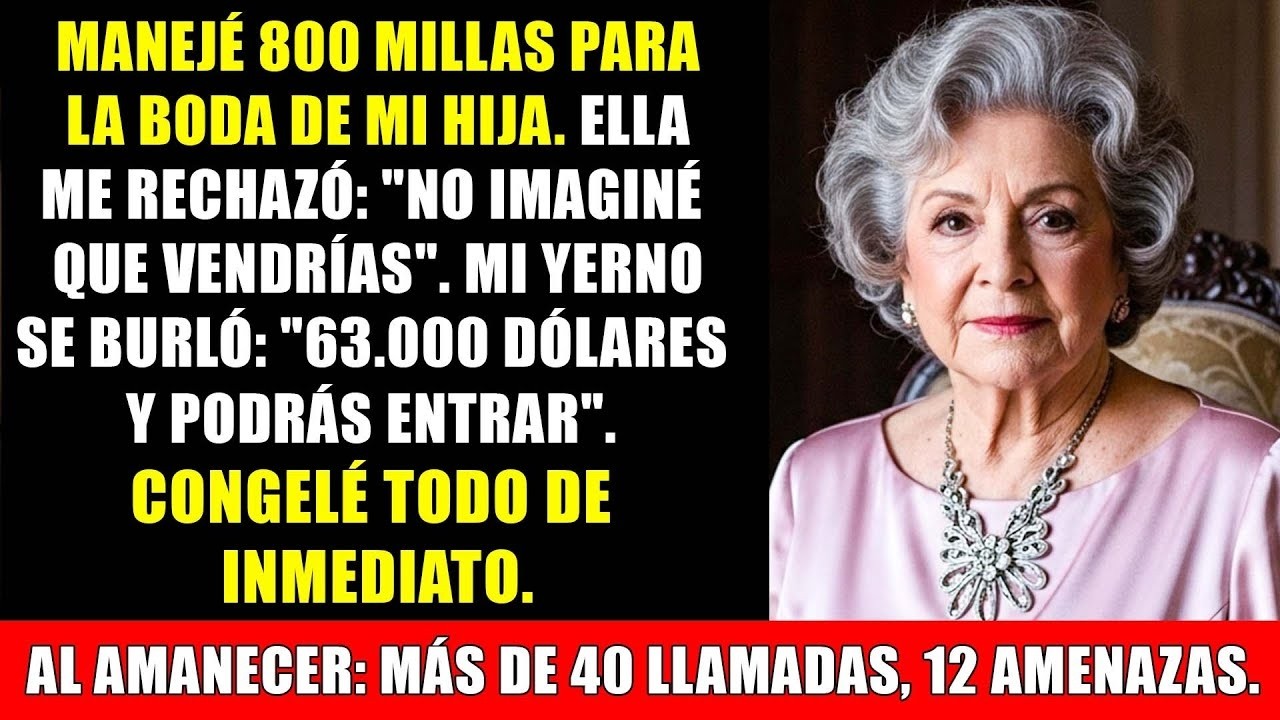 Conduje 800 millas a la boda – Y mi hija dijo que no quería que yo viniera