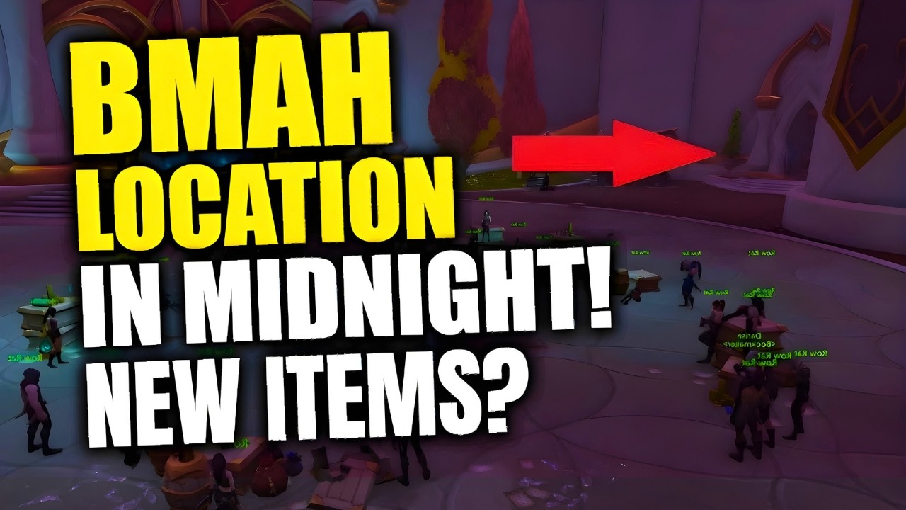Где находится аукционный дом черного рынка (BMAH) в полночь? Где находится BMAH в WoW в полночь?