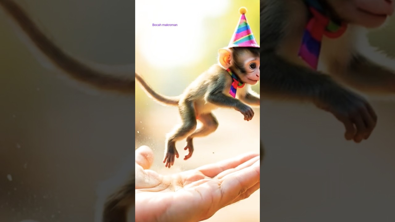 monkey dancing and jump.. 