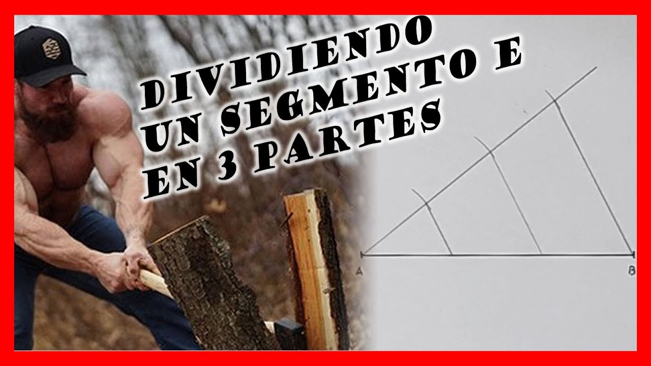 🔪​ DIVIDIR un segmento en 3 partes iguales 🤨​