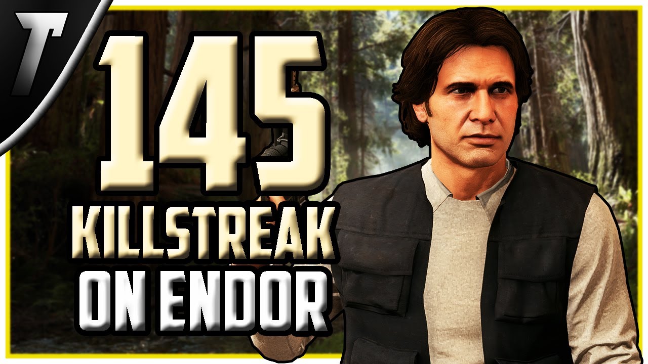 Star Wars Battlefront 2 Han Solo 145 Killstreak (Endor)