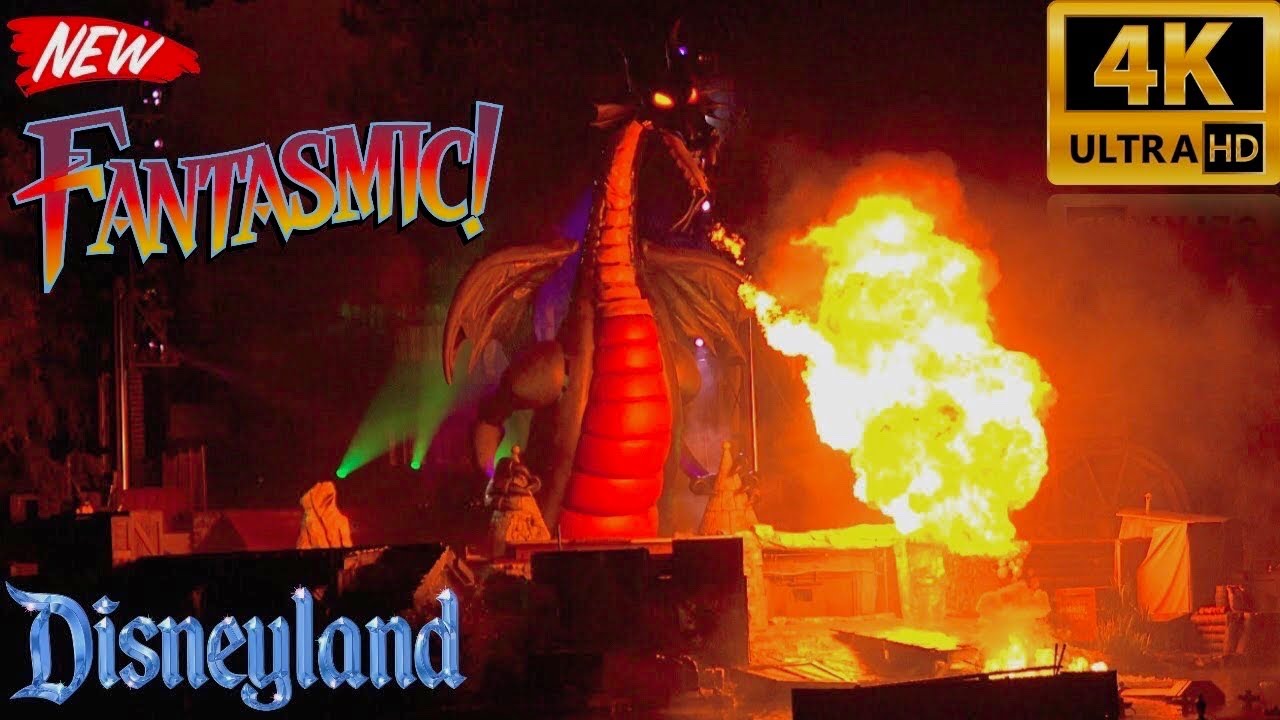 Fantasmic!! NEW Updated 2017 Debut Show | 4K | Disneyland Premiere First Showing | VIP Area