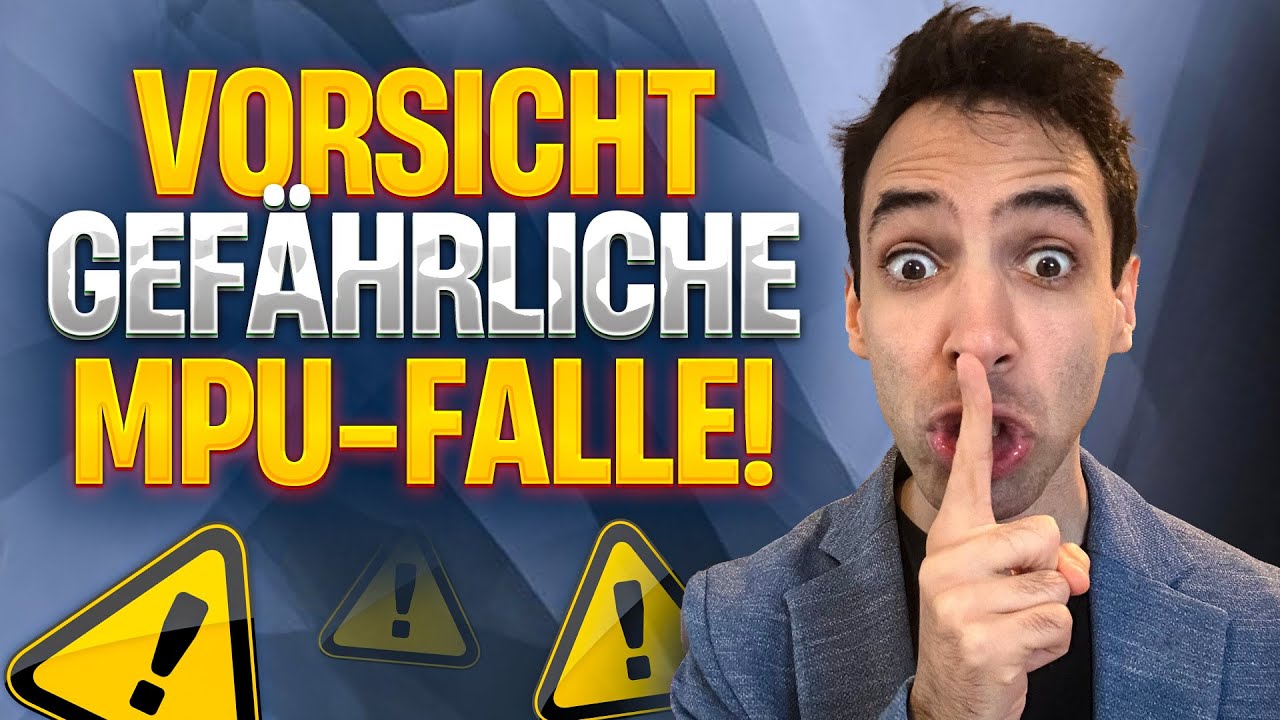 Diese gef&auml;hrlichen MPU Fragen musst du richtig beantworten !!