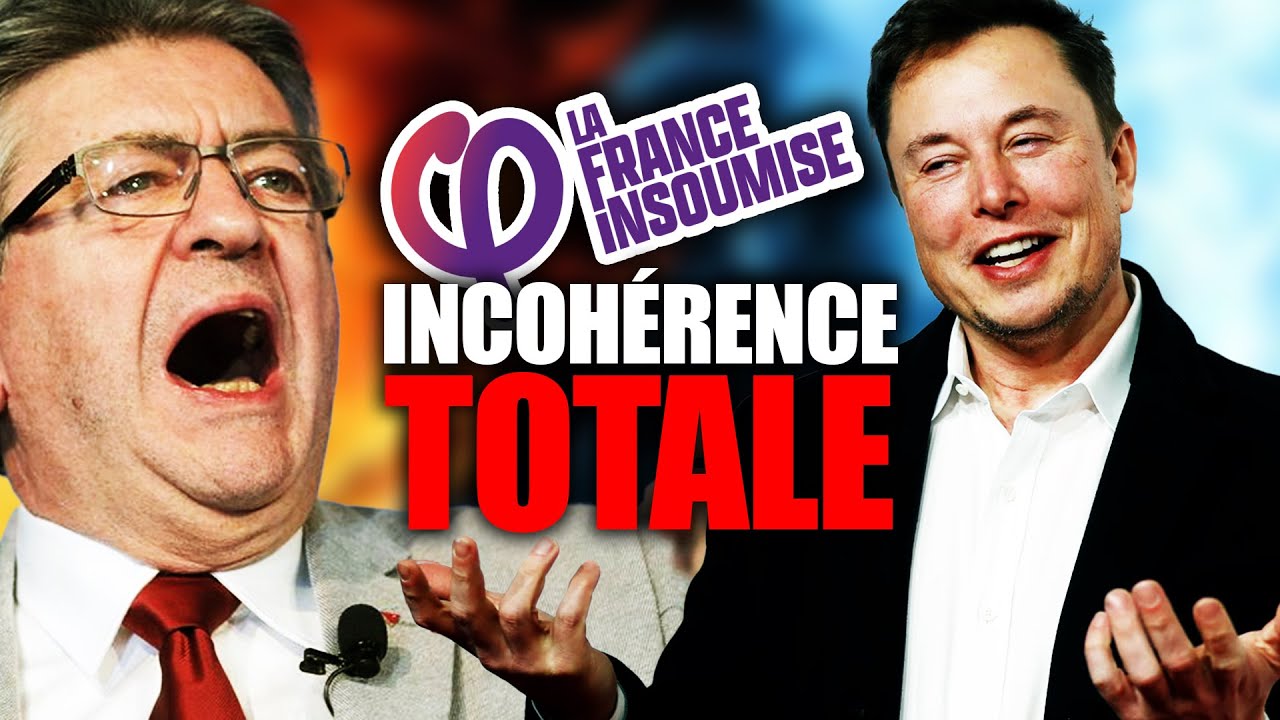 M&Eacute;LENCHON ATTAQUE MUSK et se RIDICULISE