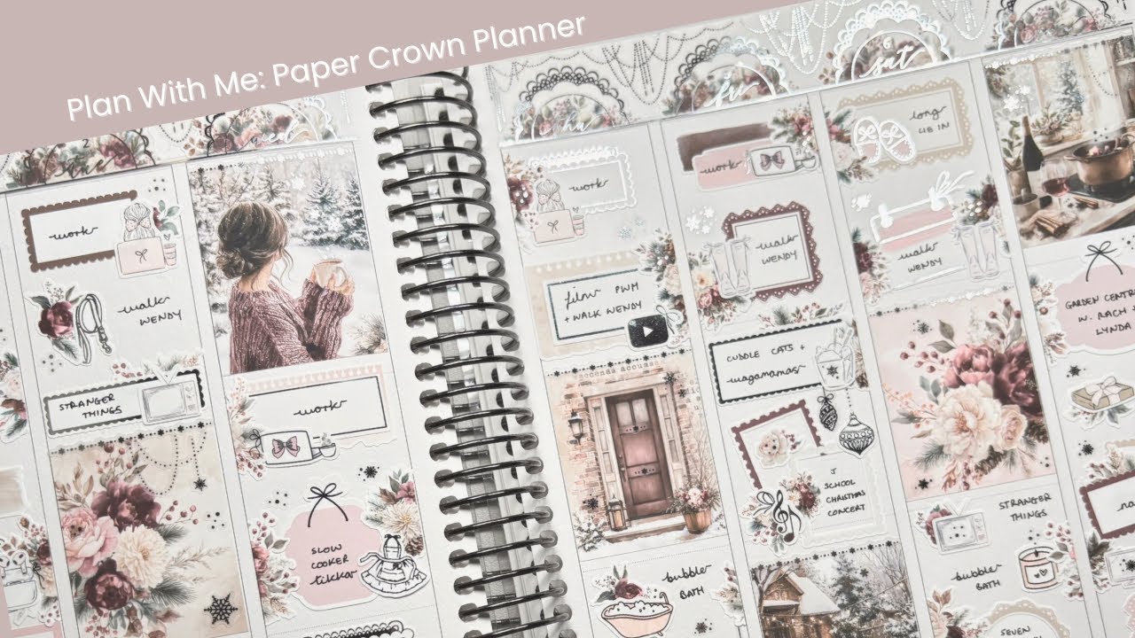 Планируйте вместе со мной | Ежедневник Paper Crown | Уютные зимние дни
