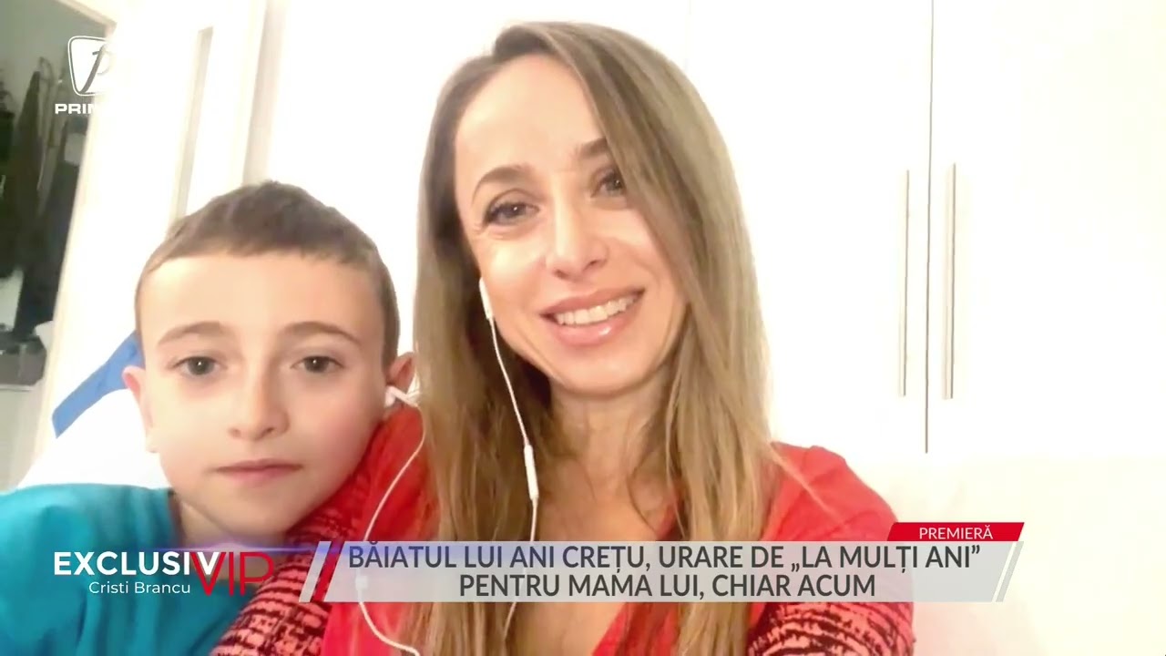 LA MULȚI ANI, ANI CREȚU! BĂIATUL ACTRIȚEI, URARE SPECIALĂ ÎN DIRECT