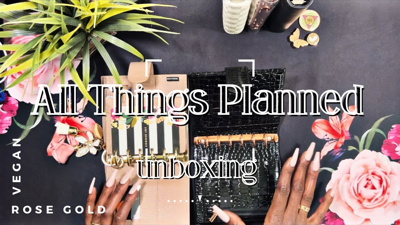 UNBOXING MY FALL WALLET | MOTERM TO @AllThingsPlanned A7 ROSE GOLD CROC WALLET & CASH ENVELOPES
