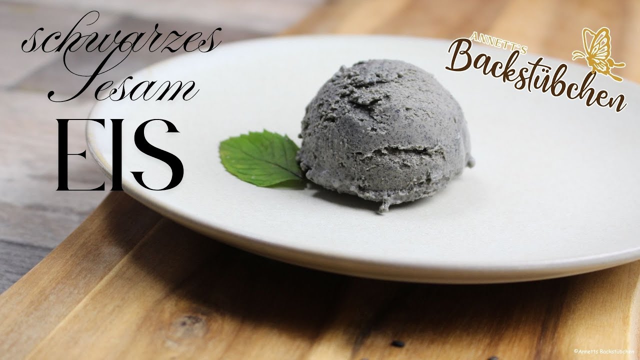 schwarzes Sesam Eis- mit und ohne Eismaschine - ANLEITUNG und REZEPT #eis #eisrezept #sommer #rezept