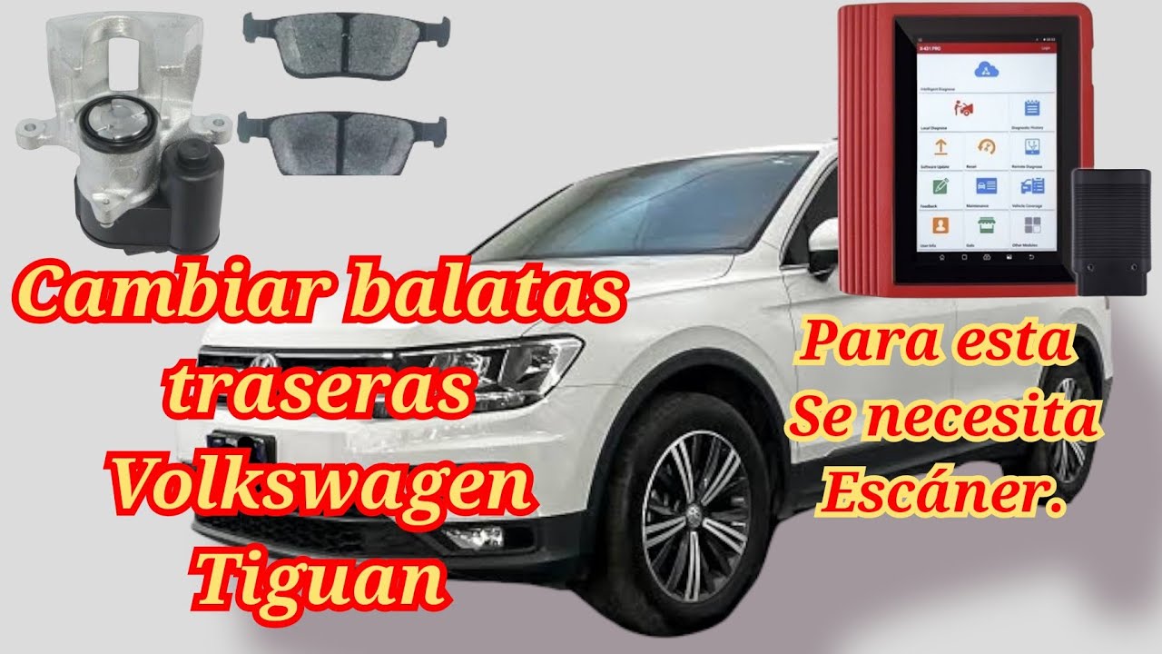 Cambiar balatas traseras tiguan con sistema E.P.B (Electonic Parking Brake)