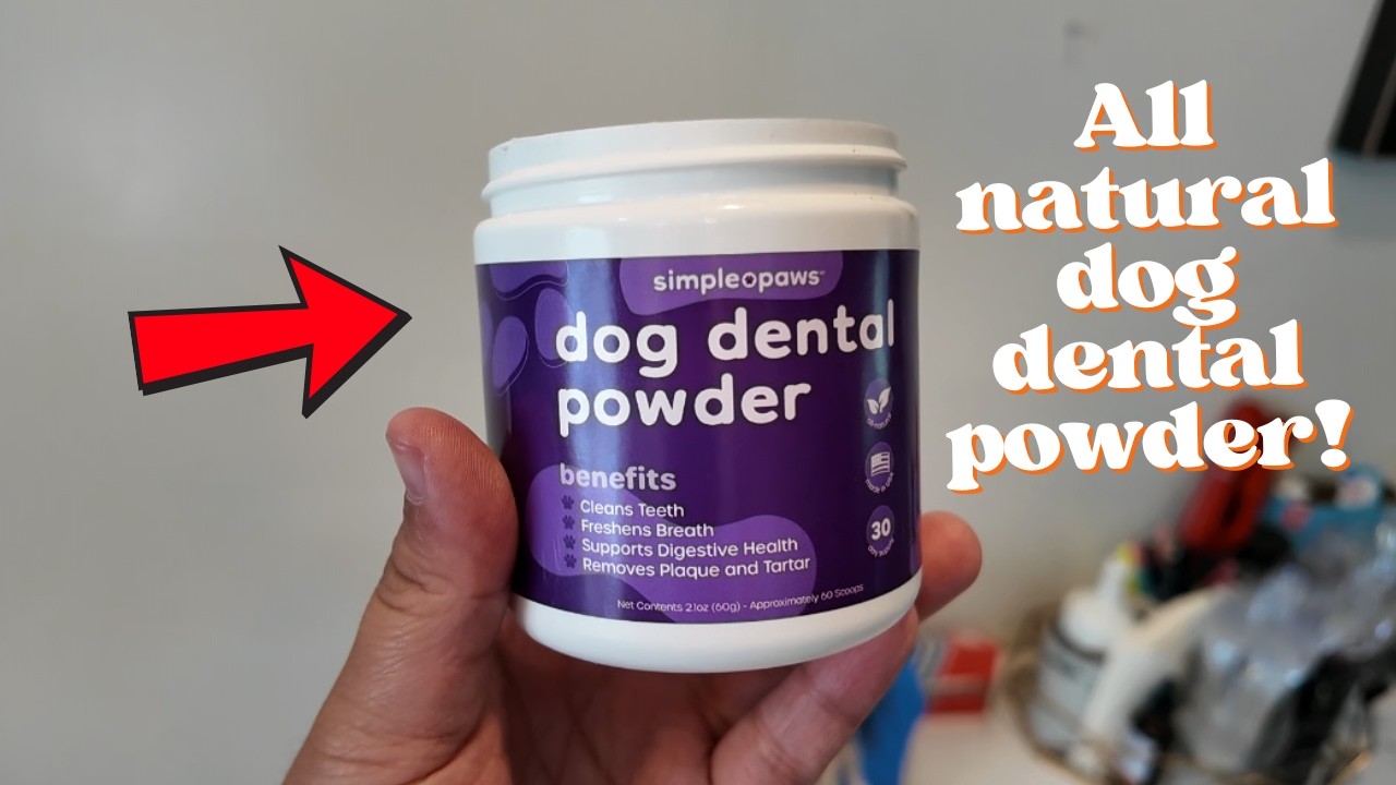 Simple Paws Dog Dental Powder for Teeth Cleaning Product REVIEW - All natural ingredients!