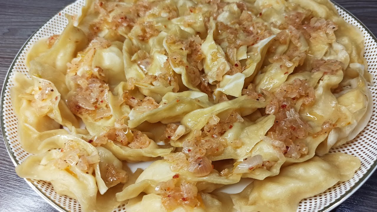 Оштун майда мантысы, кантип жеп  түгөткөнүздү билбей каласыз 😋 Вареники на пару