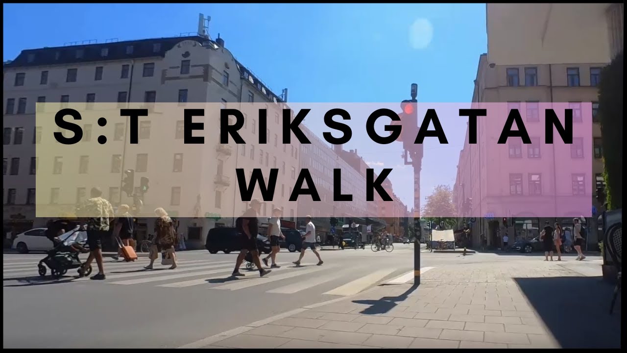 Sankt Eriksgatan Stockholm  Sweden | Summer walk 2024