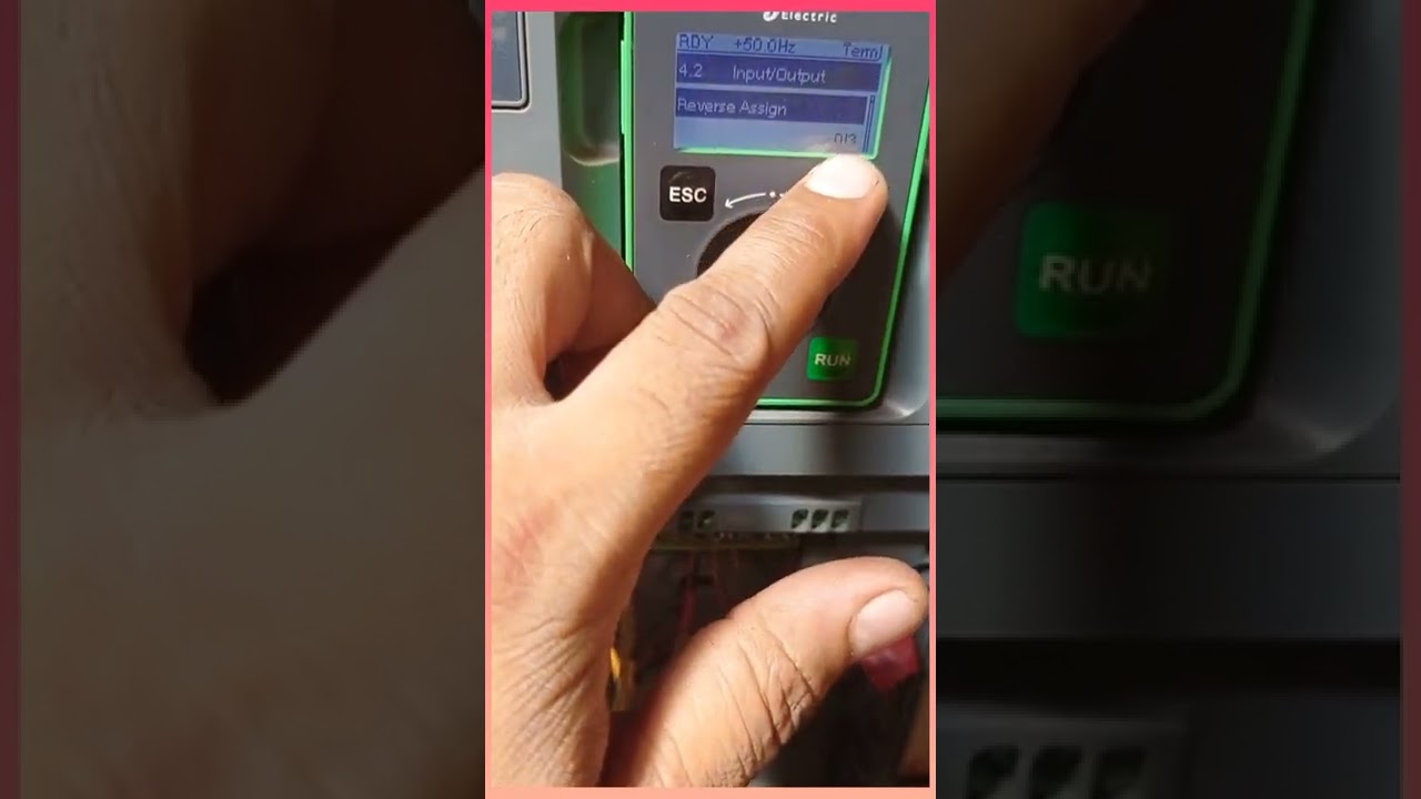 Atv610d18n4 schenider vfd rev & fow setting
