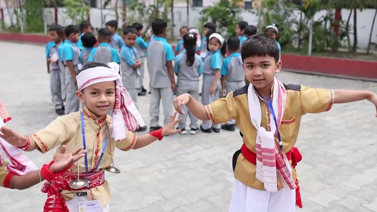 Sampoorna Kendra Vidyalaya Dibrugarh Pre Bihu Celebration