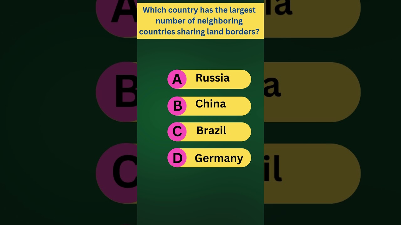 Which Country Has the Most Land Borders? | Countries with the Most Neighbors Explained!
