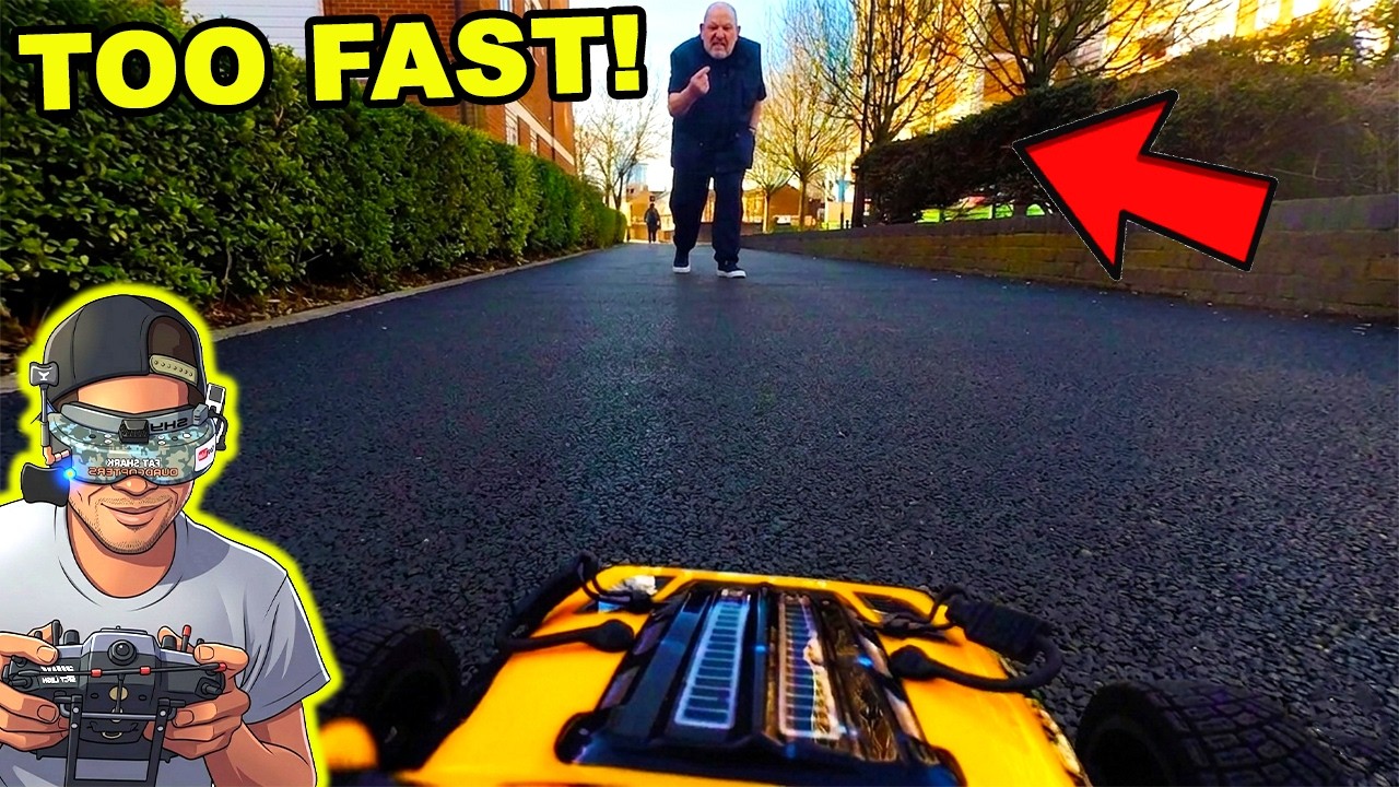 Лучший розыгрыш с мини-радиоуправляемой FPV-машинкой на публике! (Забавные реакции)