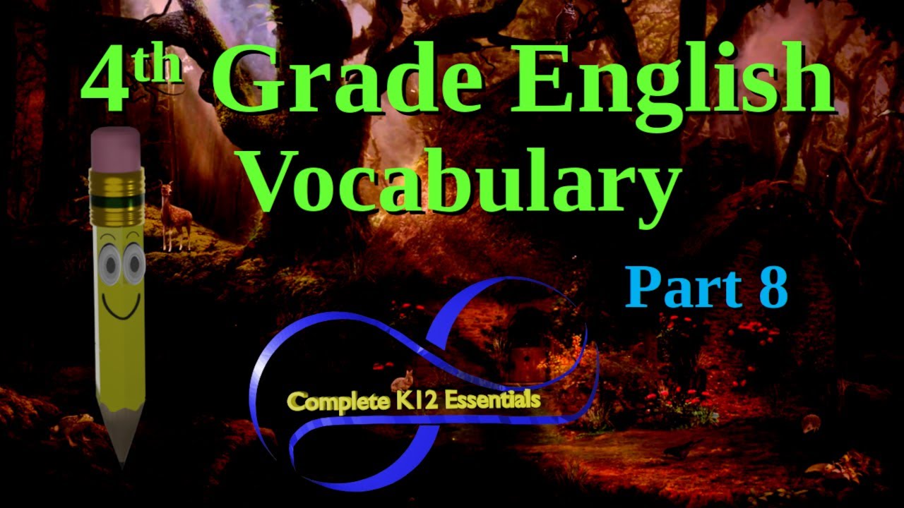 4th Grade English Vocabulary words with meaning 4th Class English | Class 4 English |  ESL | Part 8