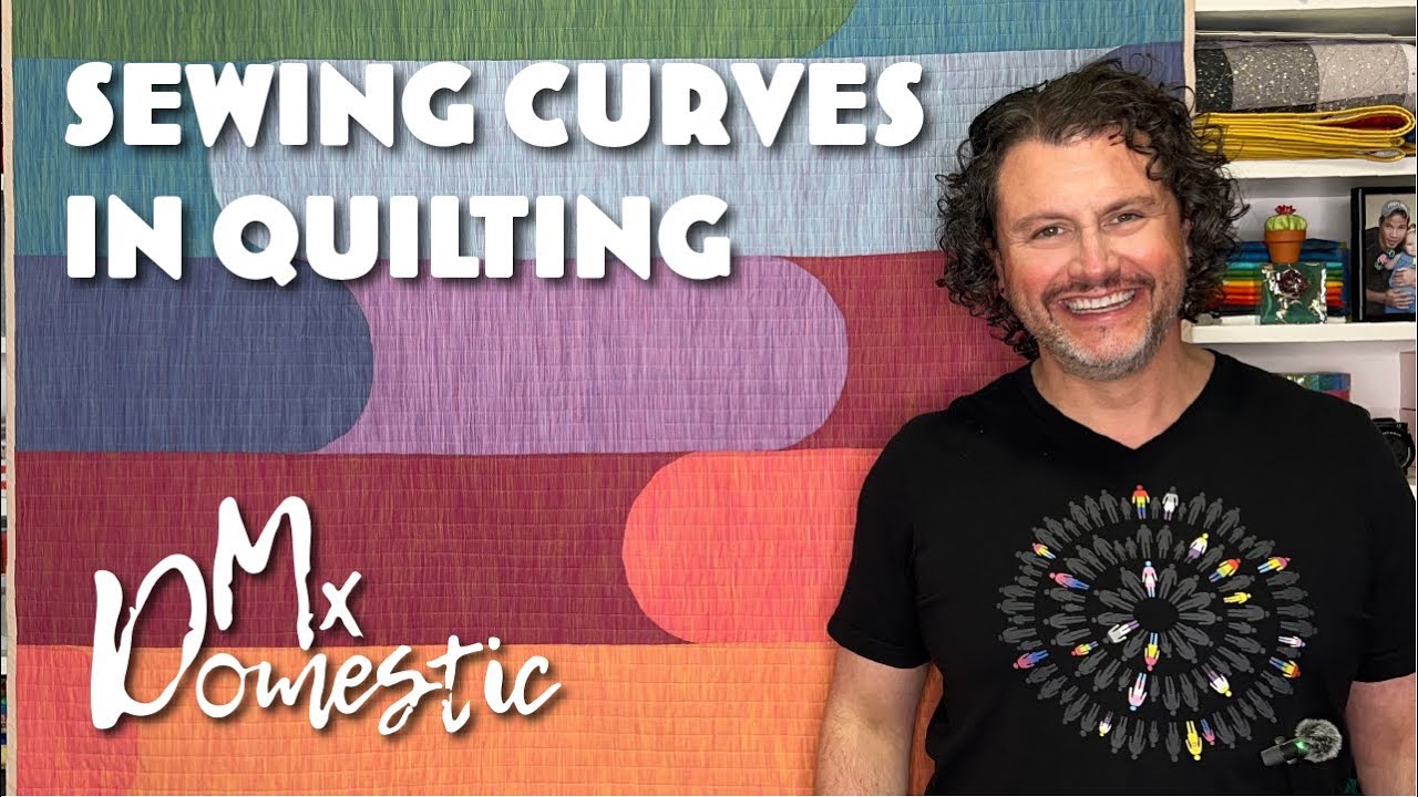 Sewing Curves in Quilting with Mx Domestic - Boogie Nights Quilt Half Circles