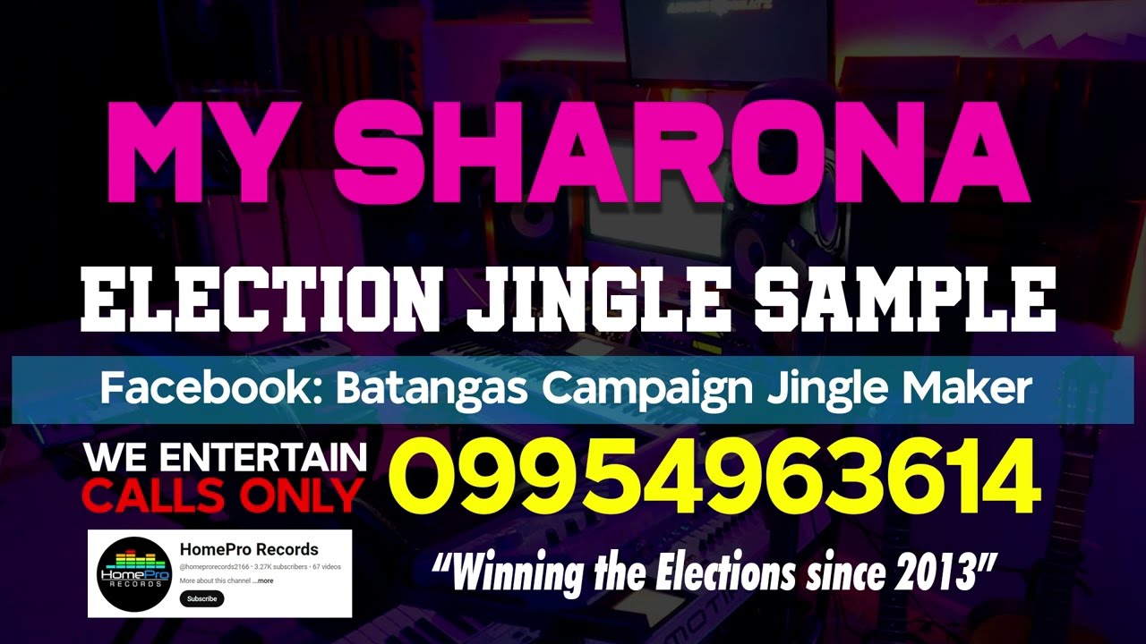 MY SHARONA - CAMPAIGN JINGLE SAMPLE 2025 NATIONAL ELECTIONS