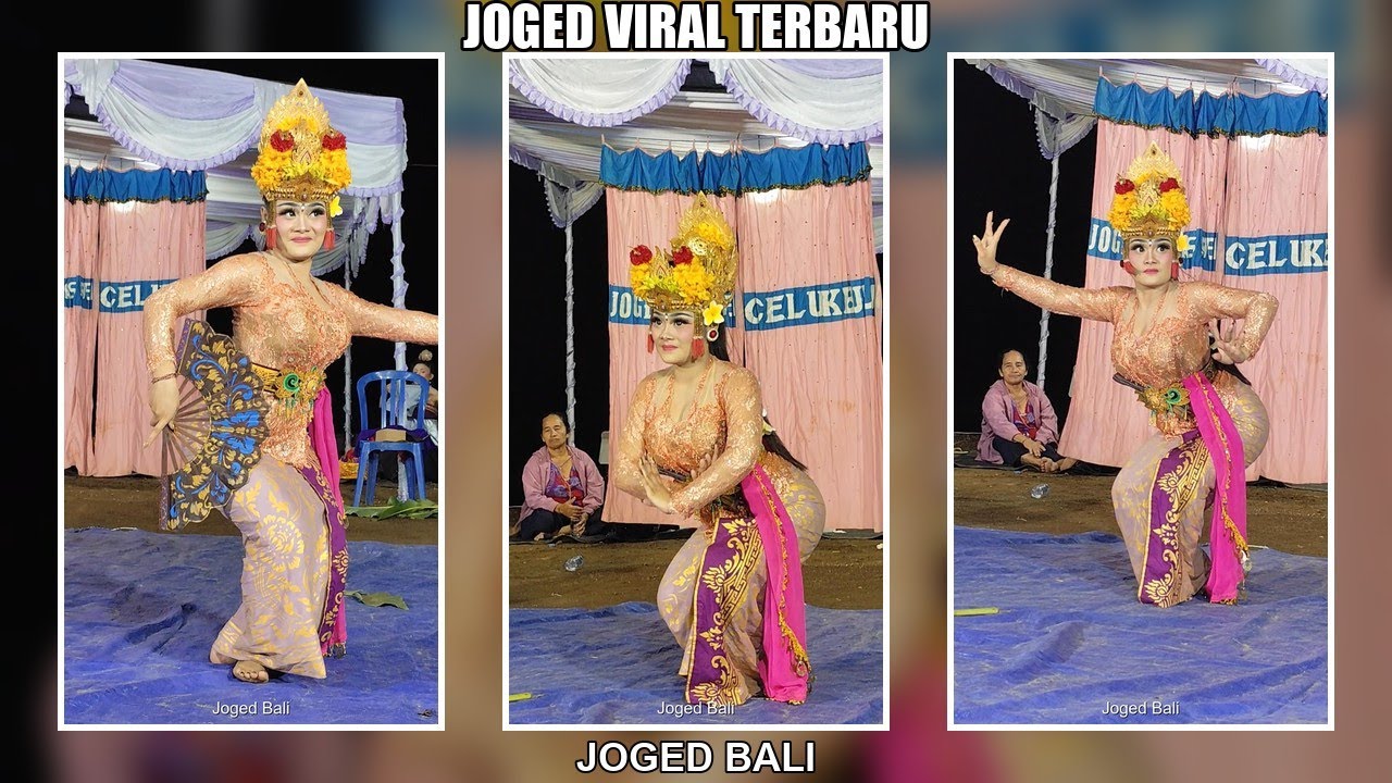 Kulit Halus Terawat! Zoom Dekat Wajah Ayu Penari Joged (4K)