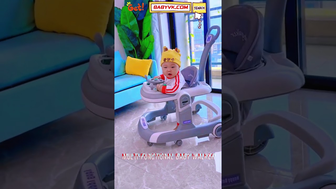 Многофункциональные детские ходунки: конструкция 3-в-1 для ходьбы, игры и сидения #BabyGear