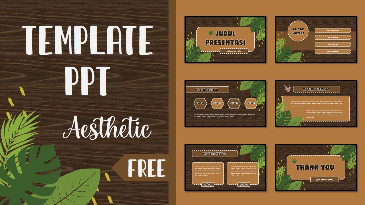 PART #51 📍 TEMPLATE PPT AESTHETIC 📍FREE DOWNLOAD