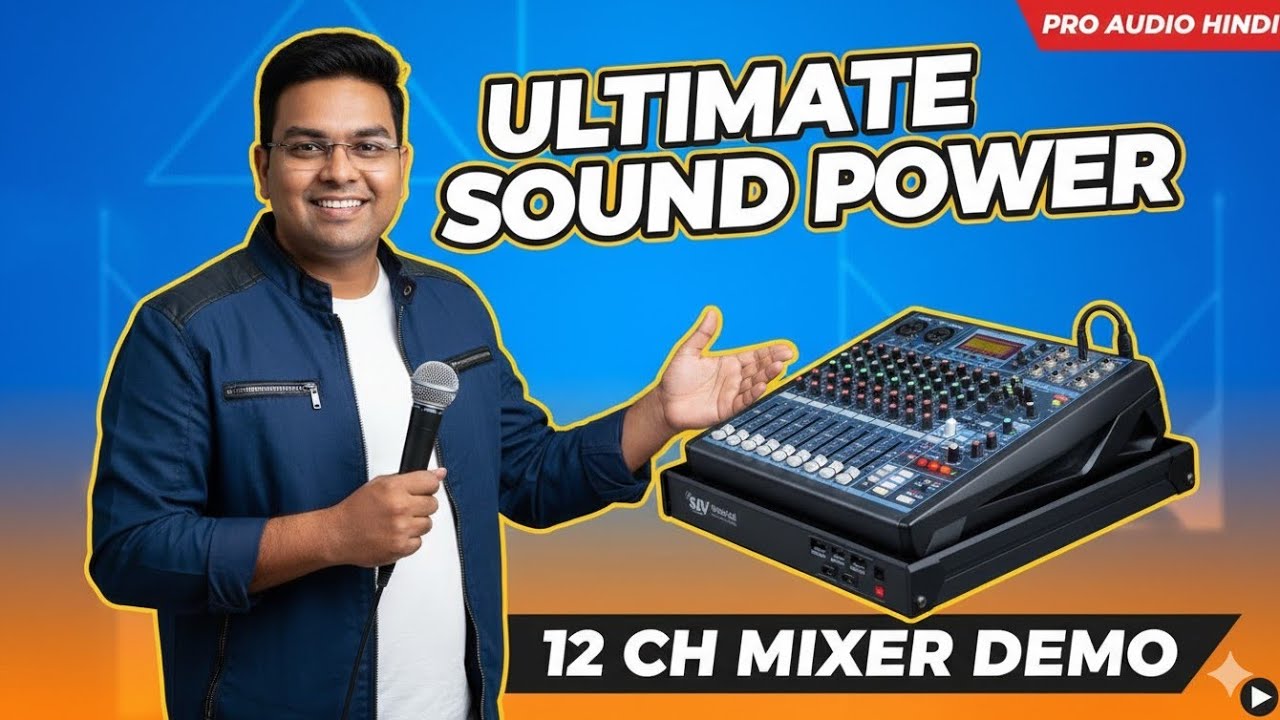 12 Channel Live Sound Mixer | Mix 12 by SLV