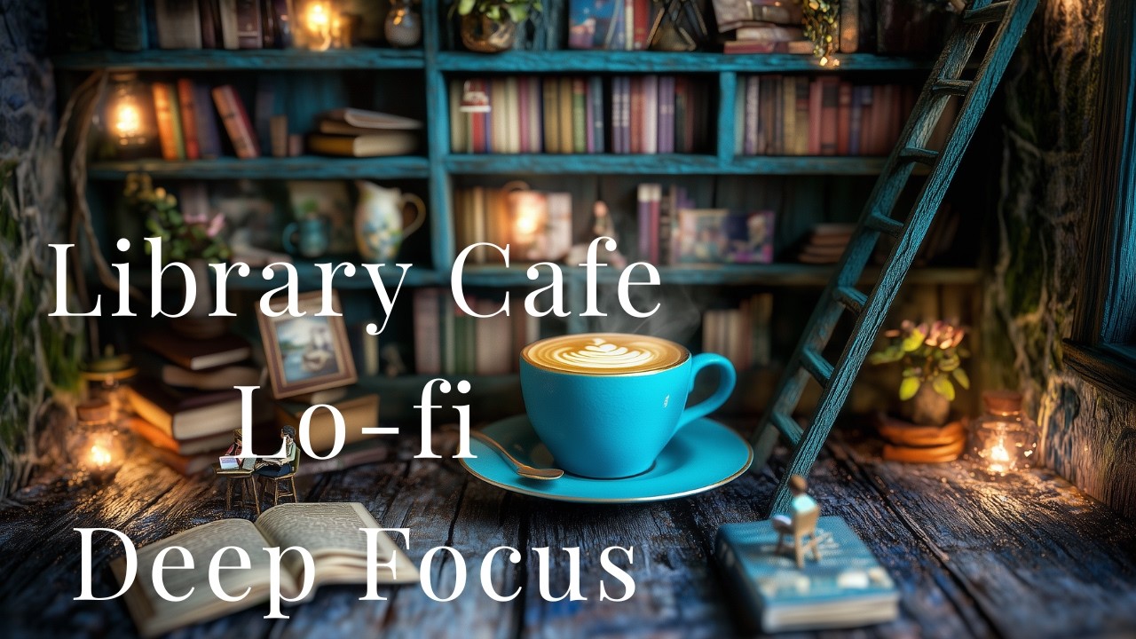 Library Cafe ☕ Deep Focus Lofi | 90 Min Study & Work BGM