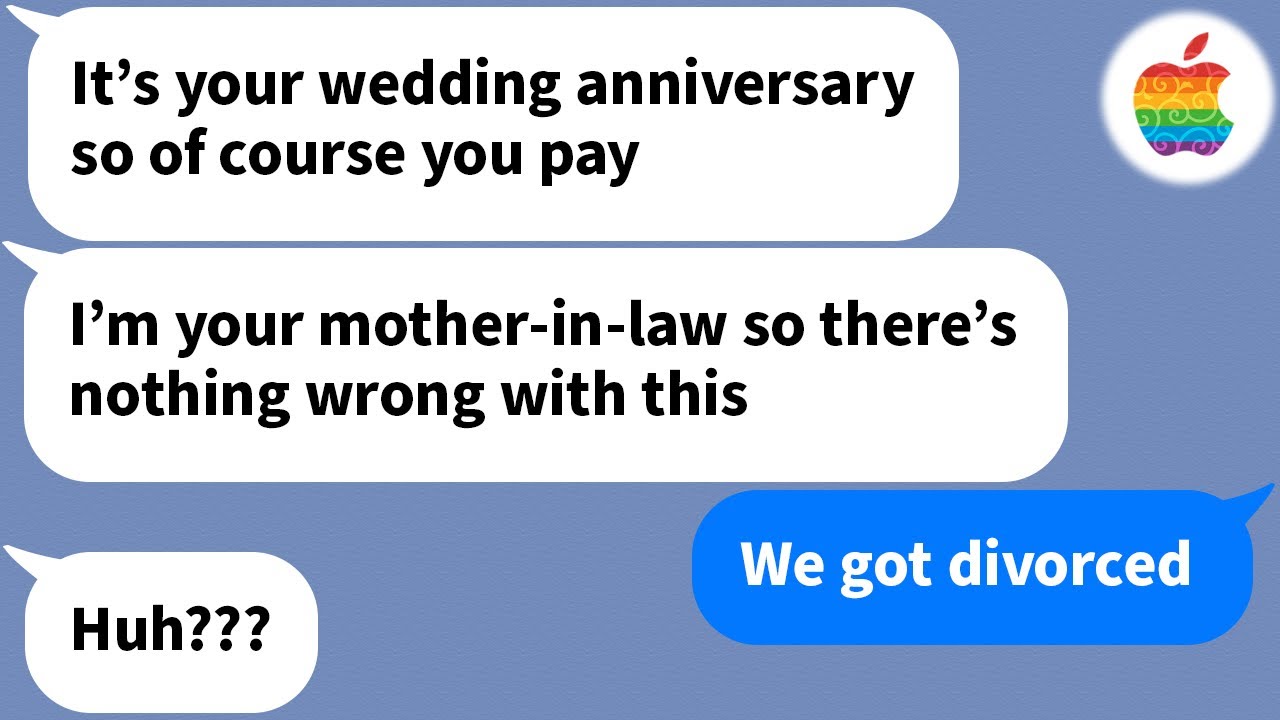 【Apple】 My in-laws have been following me around asking me to pay for their food but...