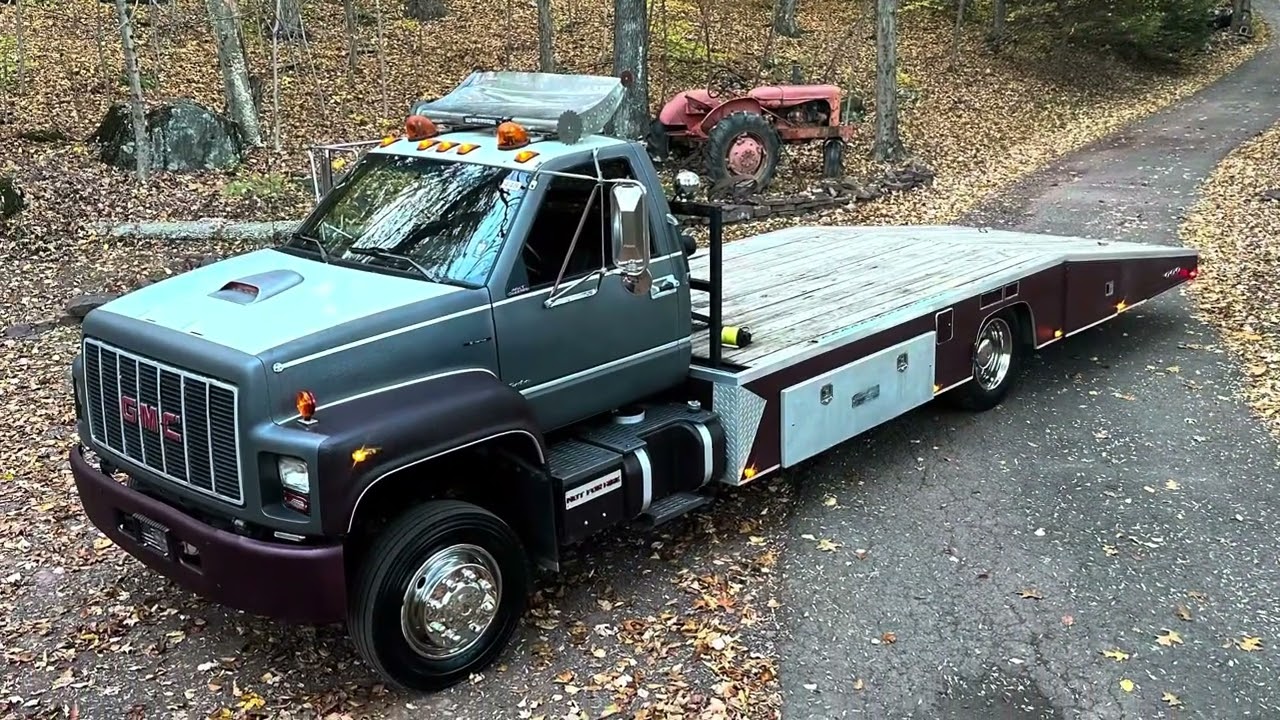 1991 GMC - C6000 Topkick  6.6L (403 CID) LowBoy rollback, car/equipment transporter, ramp-truck