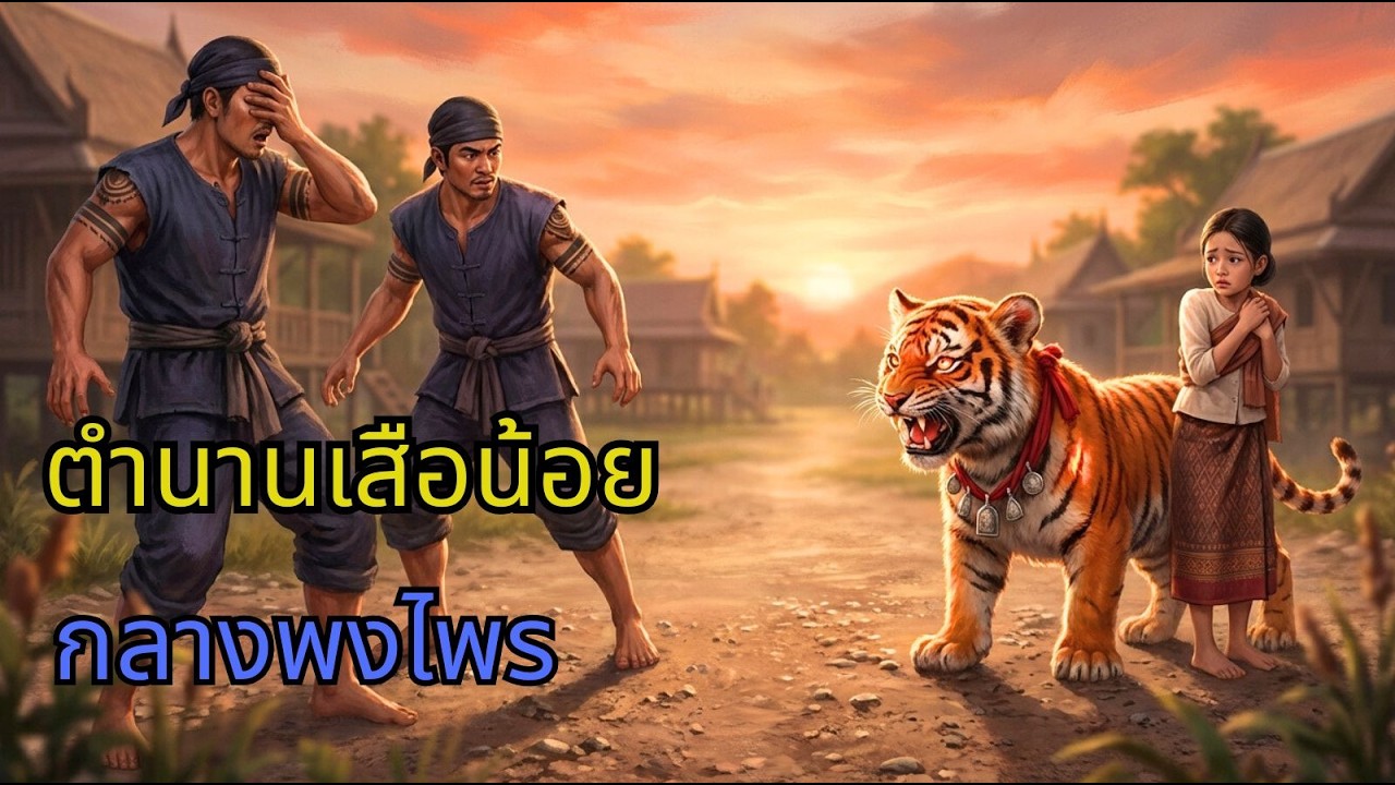 เมื่อความเมตตาแปรเปลี่ยนเป็นความแข็งแกร่ง เสือน้อยก็จะไม่ยอมถอยหนีจากโจร| นิทานพื้นบ้าน, ตำนานI