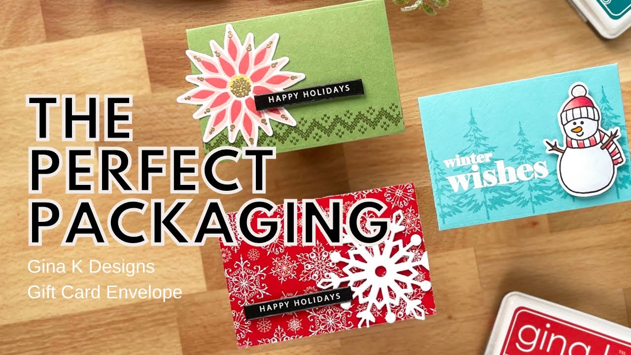 Gina K. Designs Gift Card Envelopes: 3 Very EASY Designs!