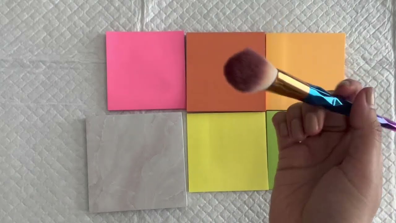ASMR en Español STICKY NOTES 🗒️ DIBUJOS Masticando Chicle, Brushing sounds súper Relaxing 😌
