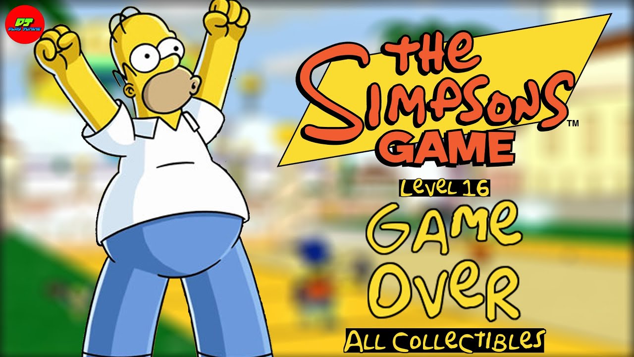 The Simpsons Game PS2: Level 16 - Game Over (All Collectibles)