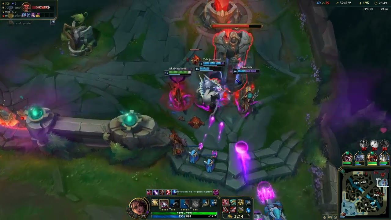 League of Legends epic Samira outplay