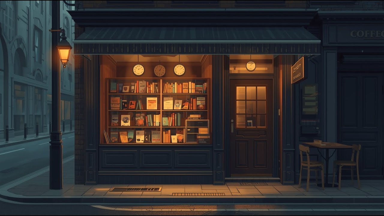 Cozy Coffee Shop with Books ☕📚 | Lo-Fi Music for Reading, Studying & Deep Focus