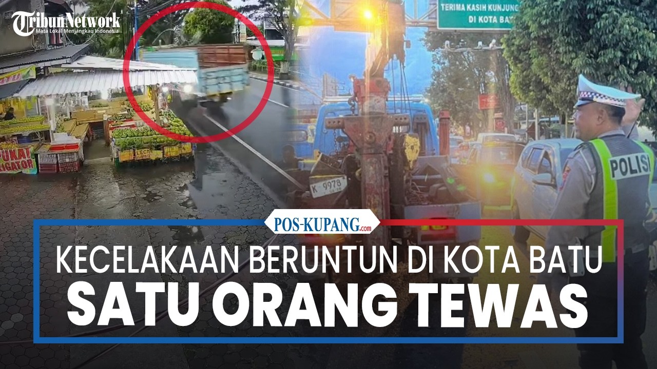 Kecelakaan Beruntun di Kota Batu, Satu Orang Tewas, Empat Orang Luka-luka