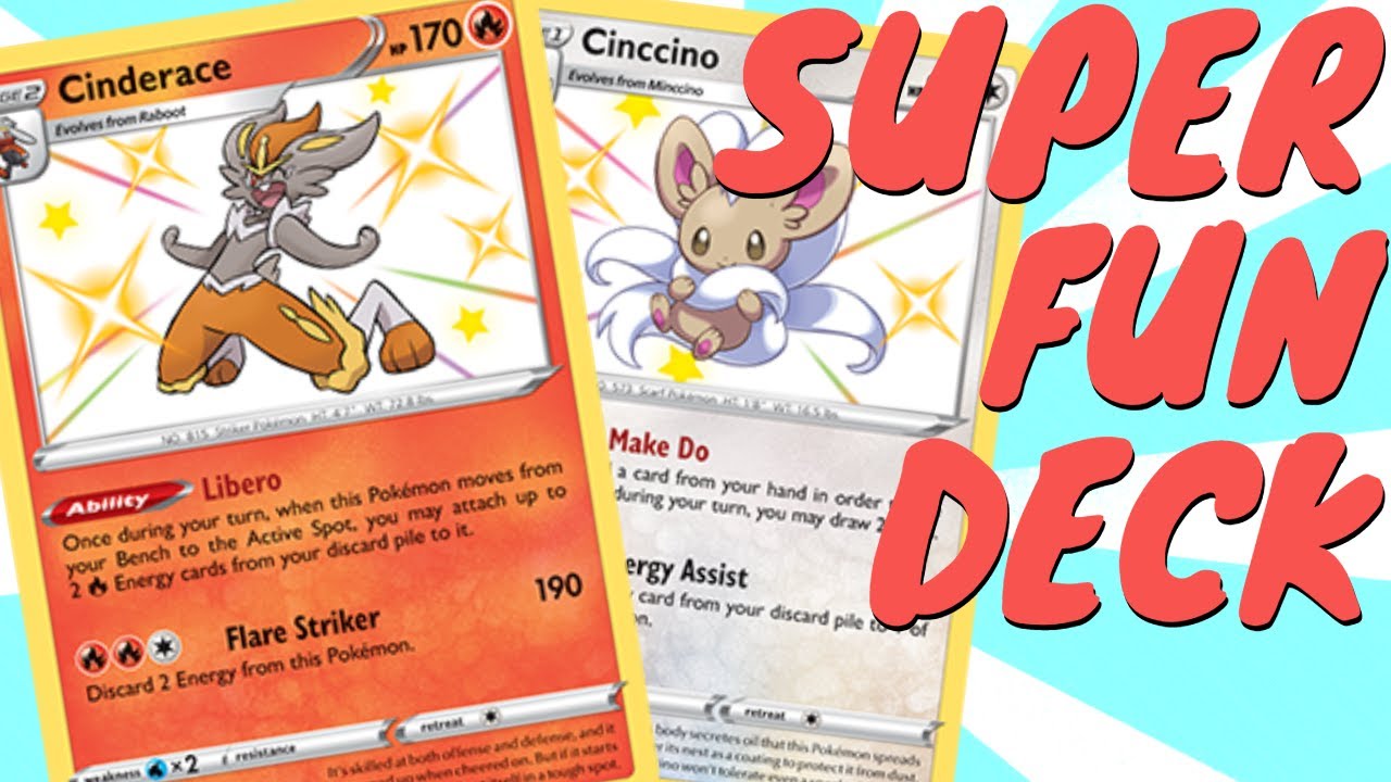 Shiny Libero Cinderace Deck is Awesome! | Pokemon TCG Shining Fates