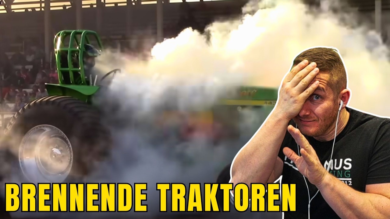 BRENNENDE TRAKTOREN & 40 Zylinder - M4cM4nus reagiert auf brutale Traktorpulling fails