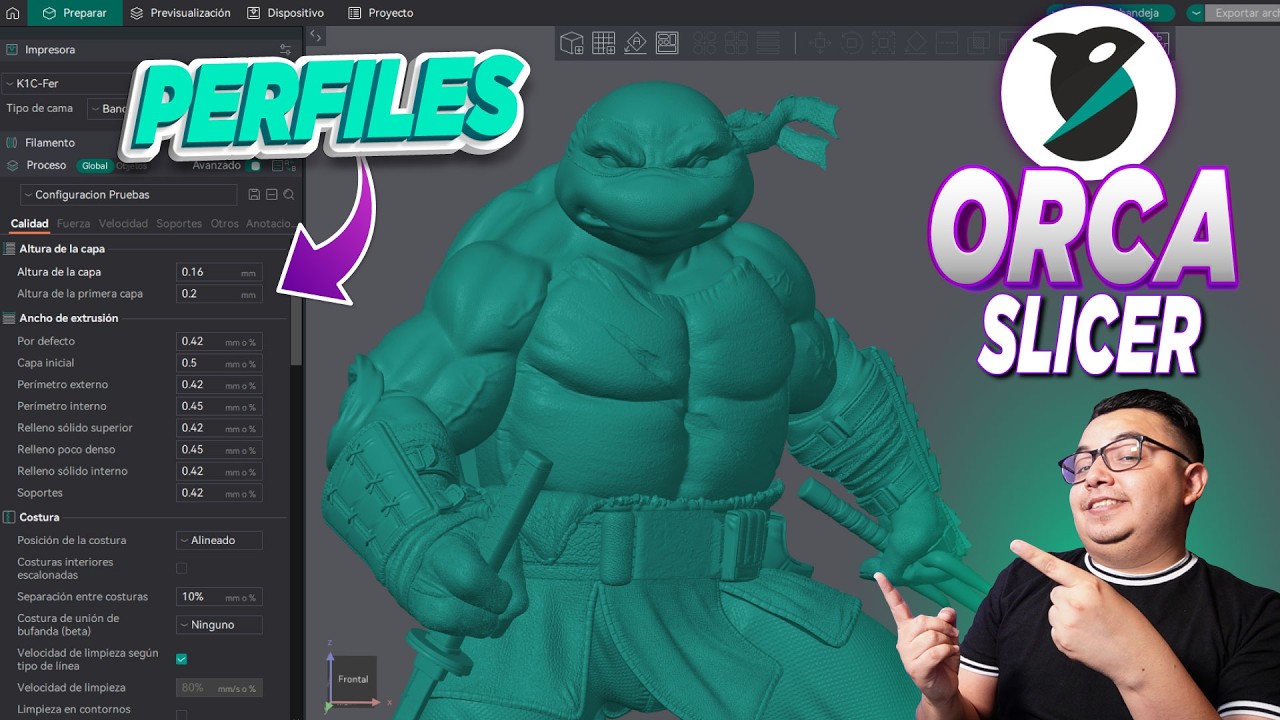 🎯 TUTORIAL ORCA SLICER paso a paso │ Configura tu laminador para CUALQUIER IMPRESORA 3D - ESPAÑOL