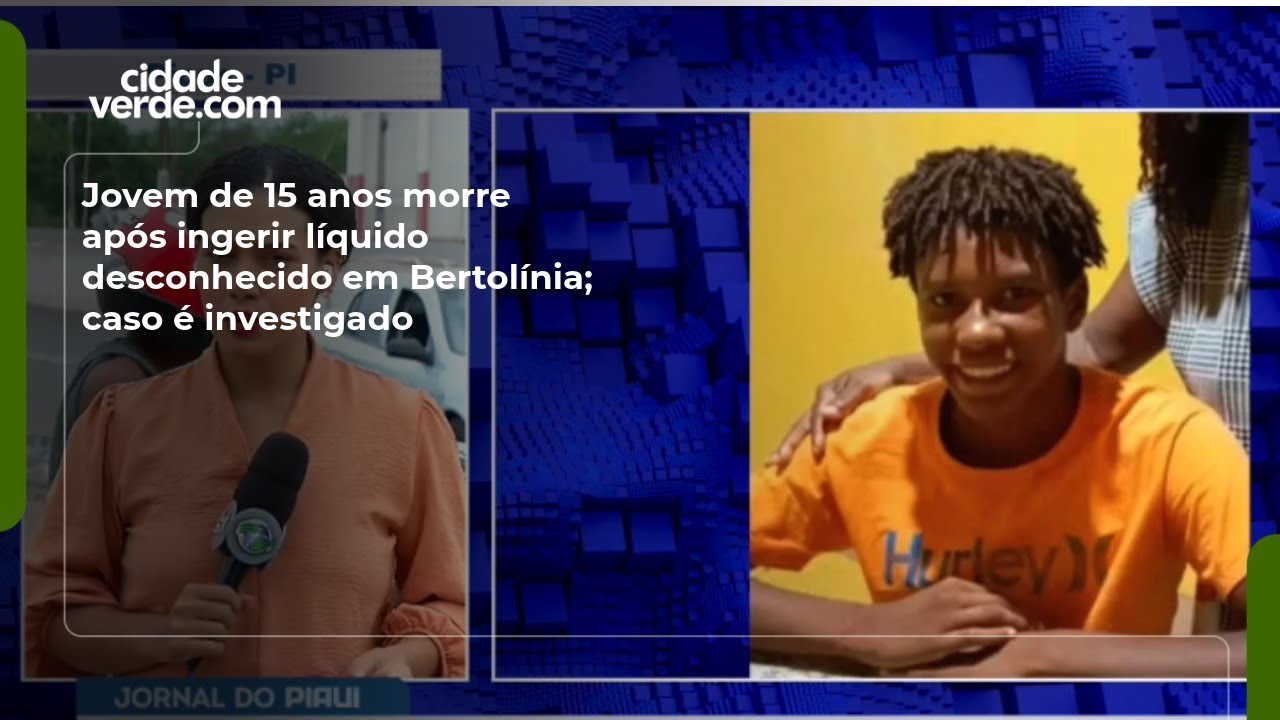 Jovem de 15 anos morre após ingerir líquido desconhecido em Bertolínia; caso é investigado