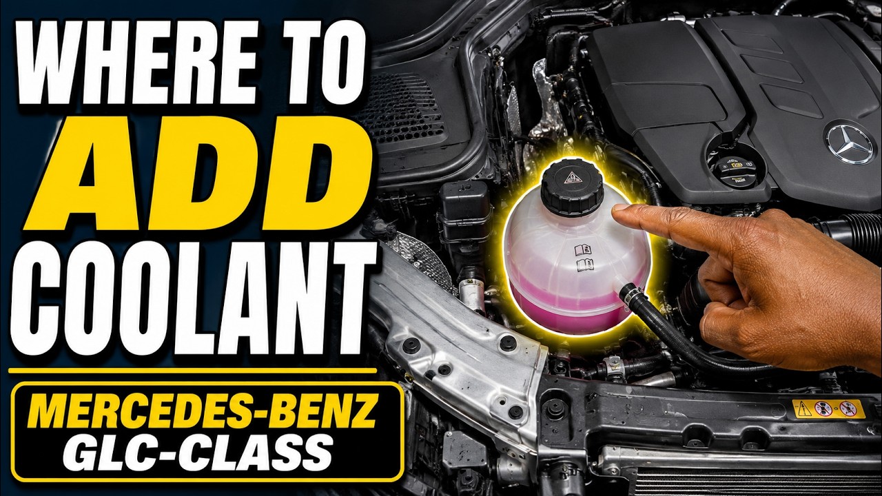 Where to ADD COOLANT - Mercedes-Benz GLC-Class