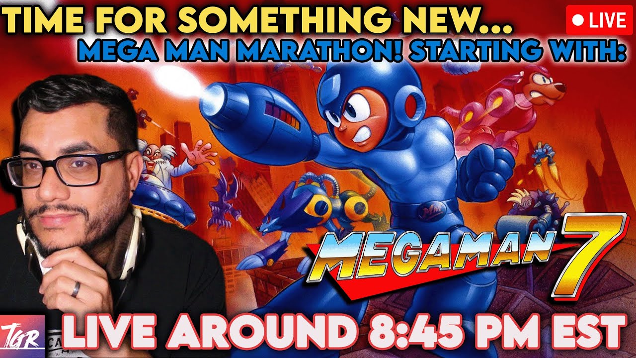 1st ever STREAM Marathon: Playing Mega Man 7 to completion for the 1st time! | Live around 