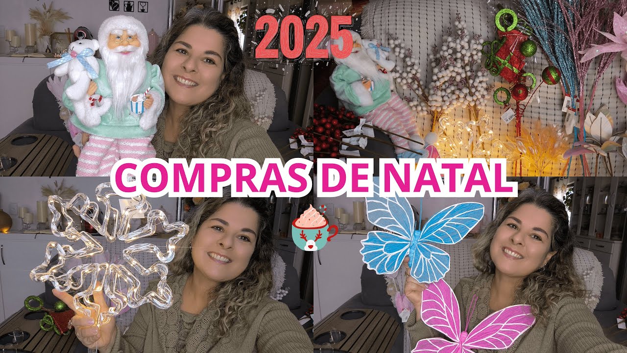NATAL 2025🎅MINHAS PRIMEIRAS COMPRAS DE DECORAÇÃO PARA O NATAL 2025🎄 #natal2025 #decoração #compras