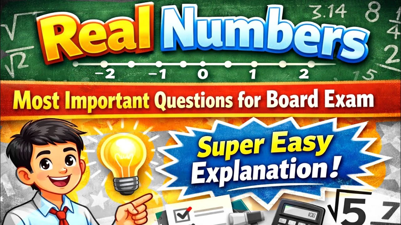Real Numbers Class 10 Most Important Questions for the Board Exam Part -3 | NCERT | CBSE