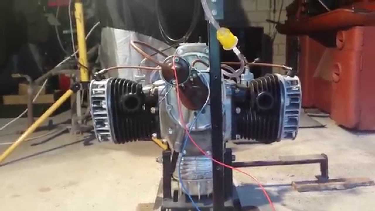 Original K750 engine with new oversize car pistons test start. #5